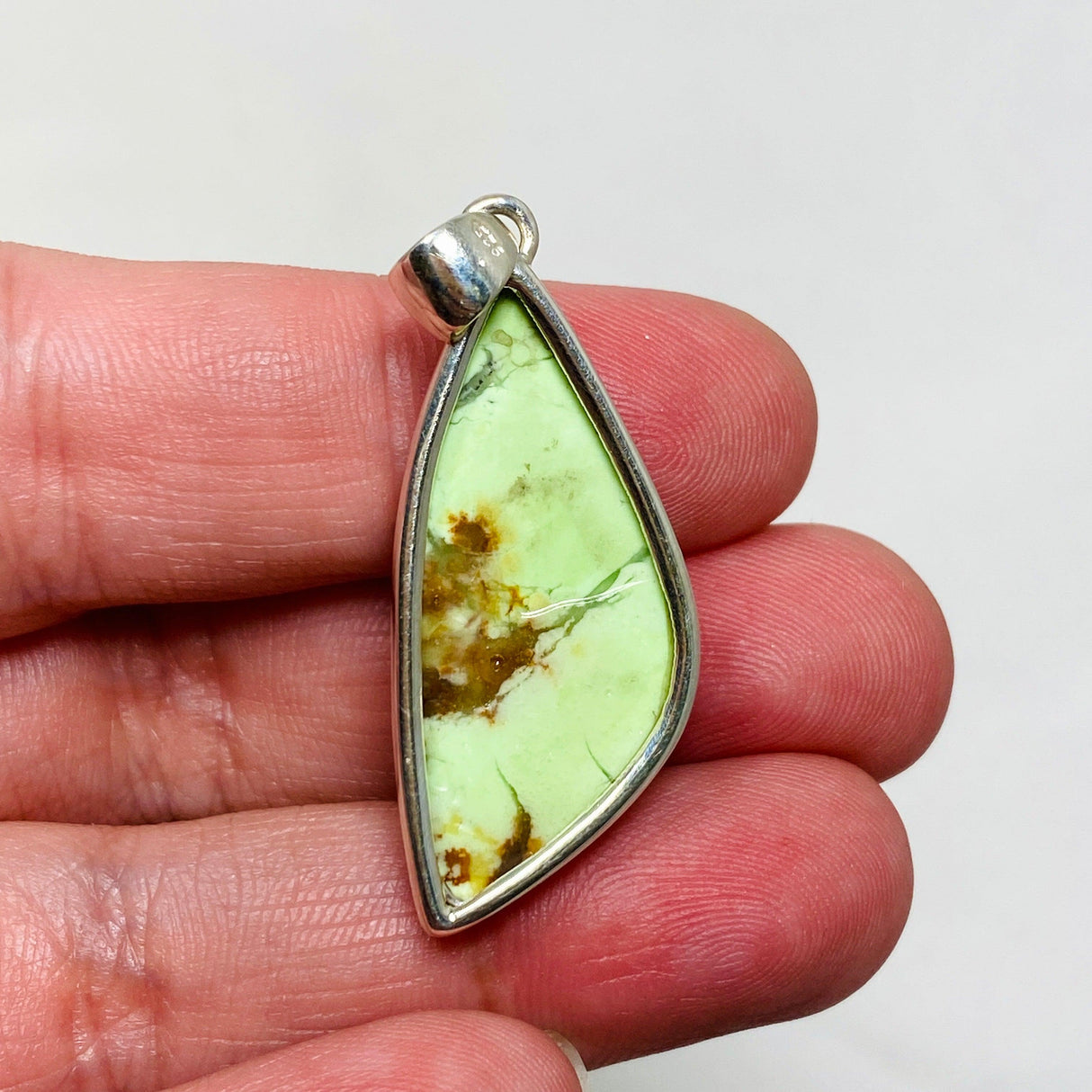 Lemon Chrysoprase Freeform Pendant KPGJ4372 - Nature's Magick