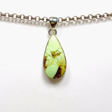 Lemon Chrysoprase Teardrop Pendant KPGJ4366 - Nature's Magick