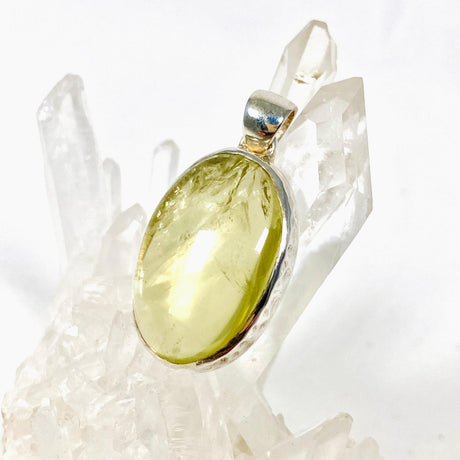 Lemon Quartz oval cabochon pendant KPGJ3084 - Nature's Magick