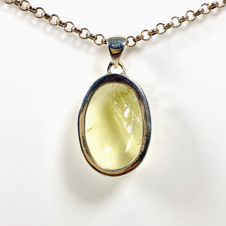 Lemon Quartz oval cabochon pendant KPGJ3084 - Nature's Magick