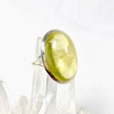 Lemon Quartz oval cabochon ring s.8 KRGJ2354 - Nature's Magick