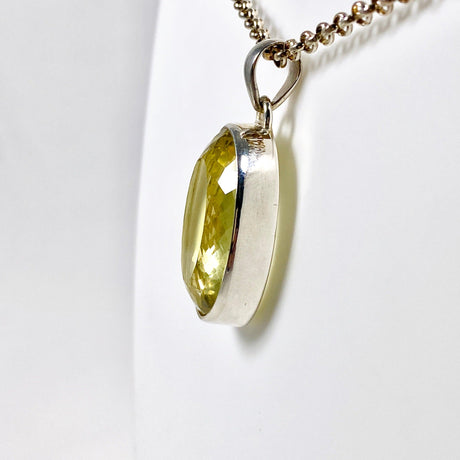 Lemon Quartz oval faceted pendant KPGJ3087 - Nature's Magick