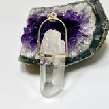 Lemurian Quartz Raw Crystal Pendant  PPGJ1276