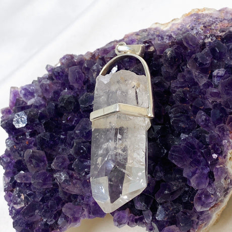 Lemurian Quartz Raw Crystal Pendant PPGJ721 - Nature's Magick