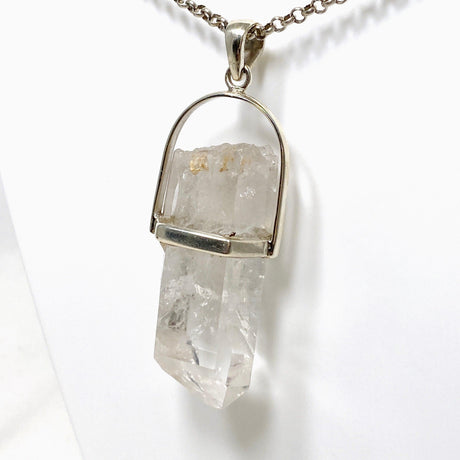 Lemurian Quartz Raw Crystal Pendant PPGJ721 - Nature's Magick