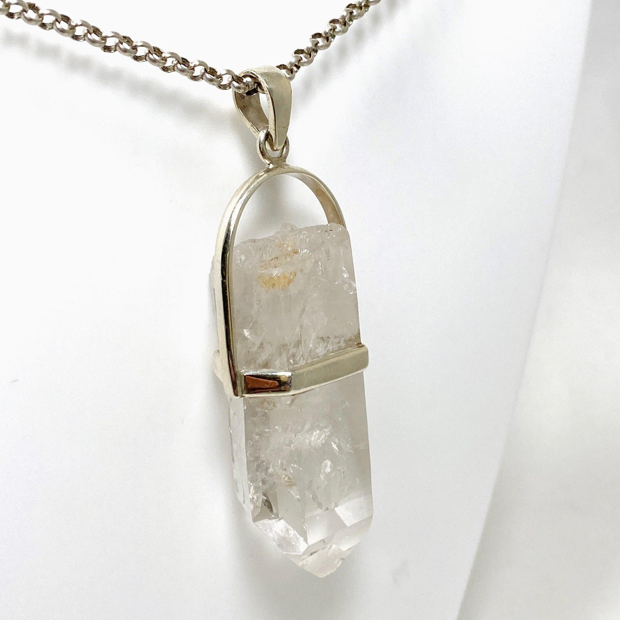 Lemurian Quartz Raw Crystal Pendant PPGJ721 - Nature's Magick