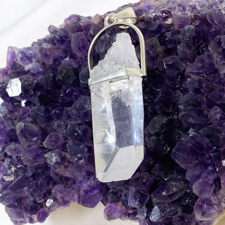 Lemurian Quartz Raw Crystal Pendant PPGJ722 - Nature's Magick