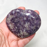 Lepidolite Crystal Heart CR3658 - Nature's Magick