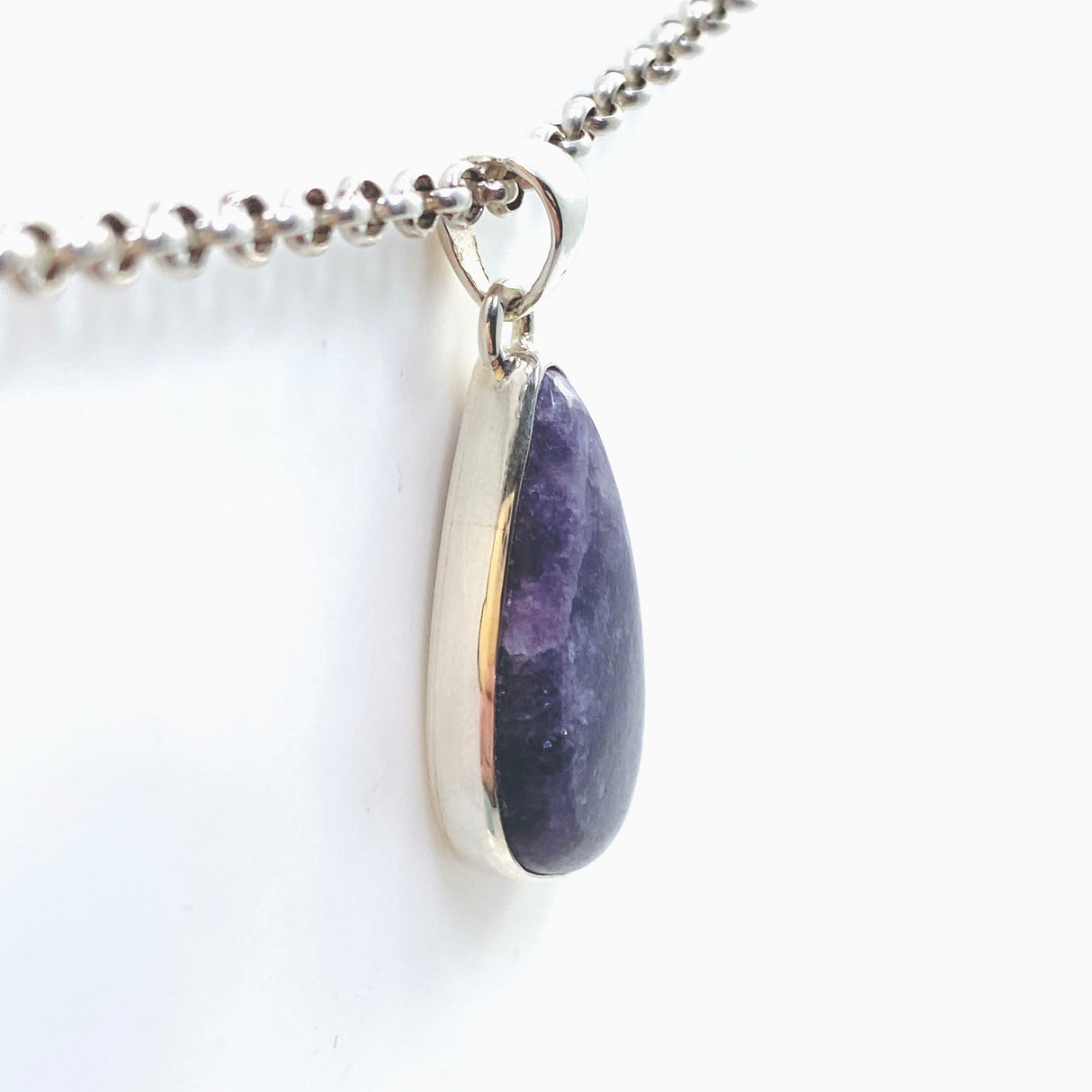 Lepidolite Freeform Cabochon Pendant KPGJ4614