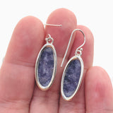 Lepidolite Oval Cabochon Earrings KEGJ1520