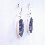 Lepidolite Oval Cabochon Earrings KEGJ1520