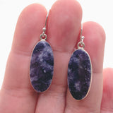 Lepidolite Oval Cabochon Earrings KEGJ1521