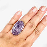 Lepidolite Oval Ring Size 10 KRGJ3072 - Nature's Magick