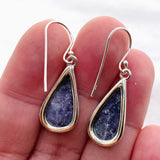 Lepidolite Teardrop Cabochon Earrings KEGJ1522