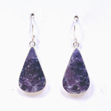 Lepidolite Teardrop Cabochon Earrings KEGJ1523