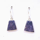 Lepidolite Trapezoid Cabochon Earrings KEGJ1525