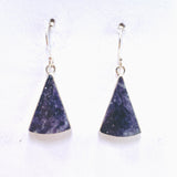 Lepidolite Triangular Cabochon Earrings KEGJ1524