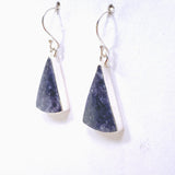 Lepidolite Triangular Cabochon Earrings KEGJ1524