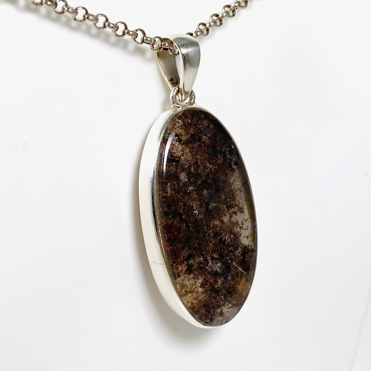 Lodolite (Garden Quartz) Oval Pendant PPGJ630 - Nature's Magick