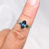 London Blue Topaz Faceted Marquise Ring Size 7 PRGJ452 - Nature's Magick