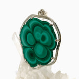 Malachite Freeform Slice Pendant BTP-78