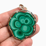 Malachite Freeform Slice Pendant BTP-78