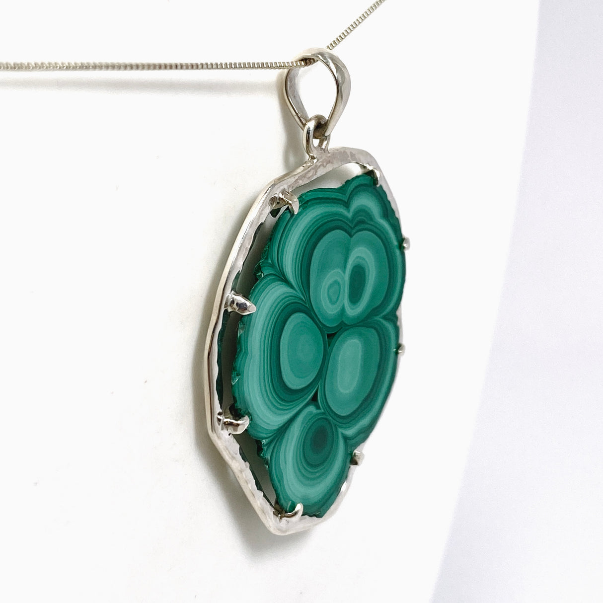 Malachite Freeform Slice Pendant BTP-78