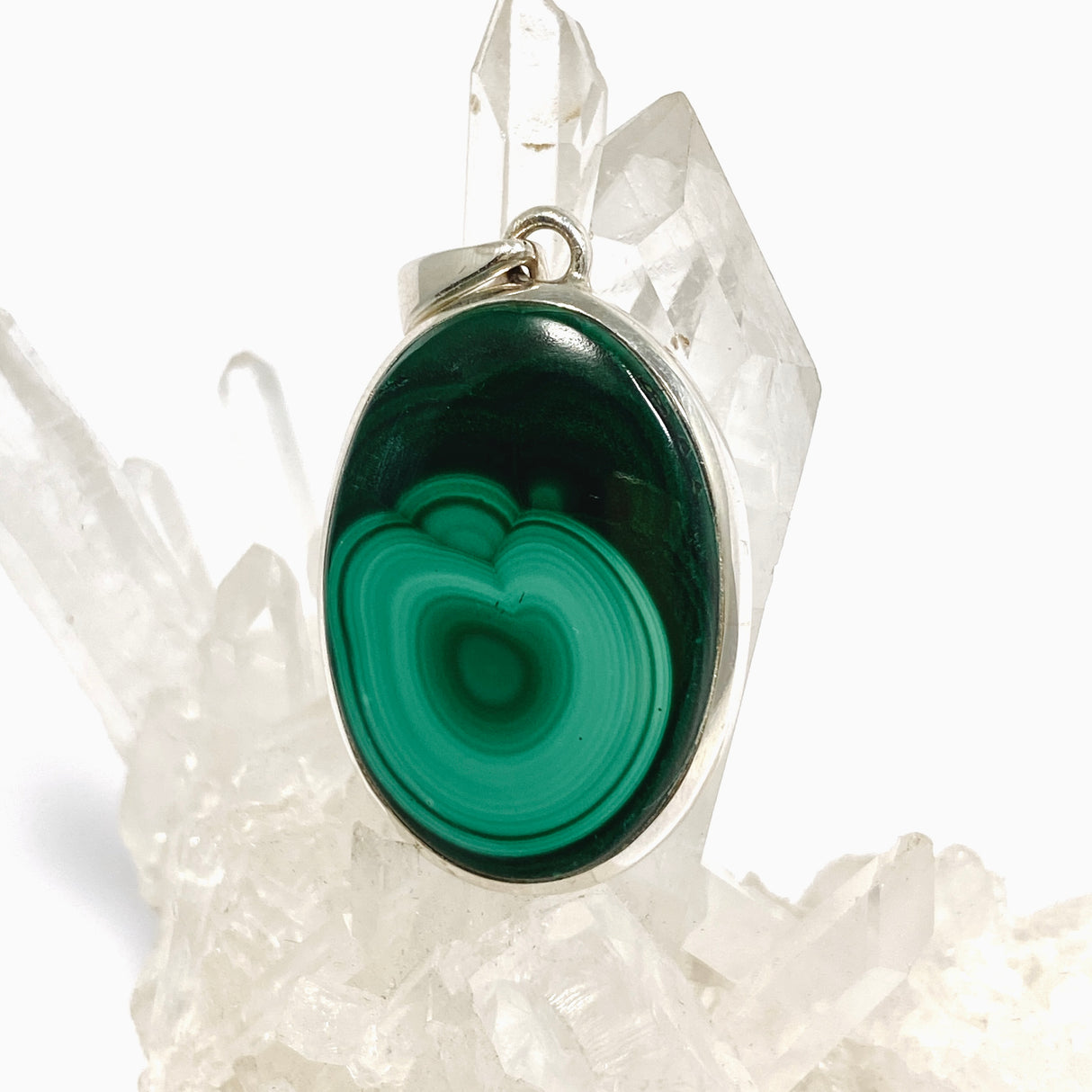 Malachite Oval Cabochon Pendant PPGJ1151