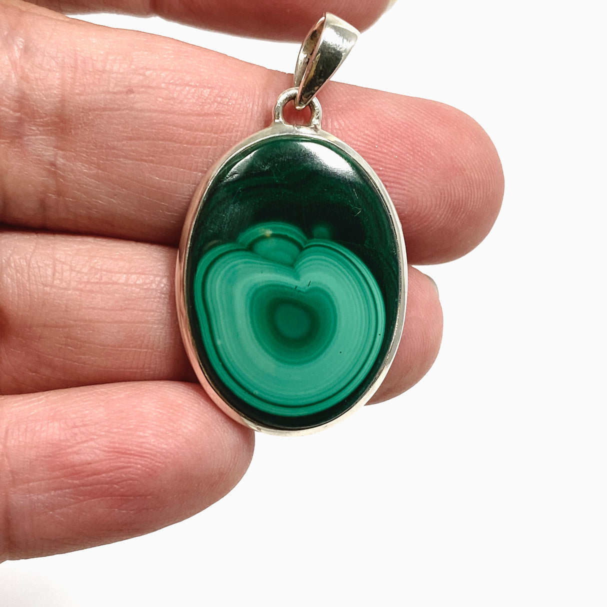 Malachite Oval Cabochon Pendant PPGJ1151