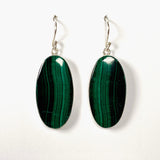 Malachite oval earrings KEGJ1340