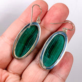 Malachite oval earrings KEGJ1340