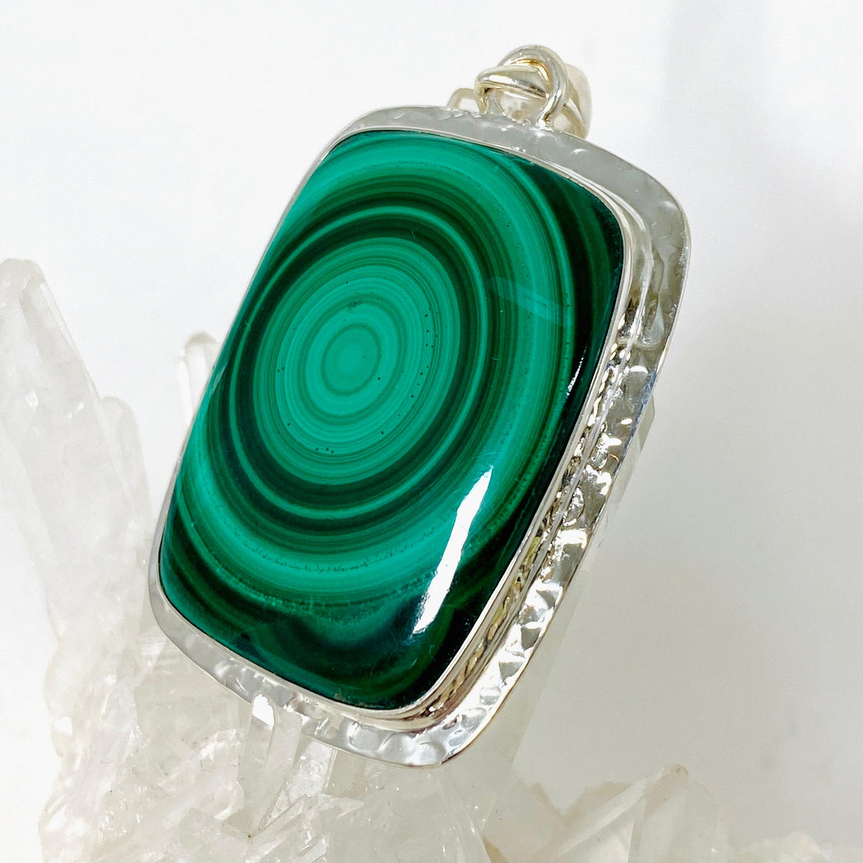 Malachite rectangular pendant KPGJ3868