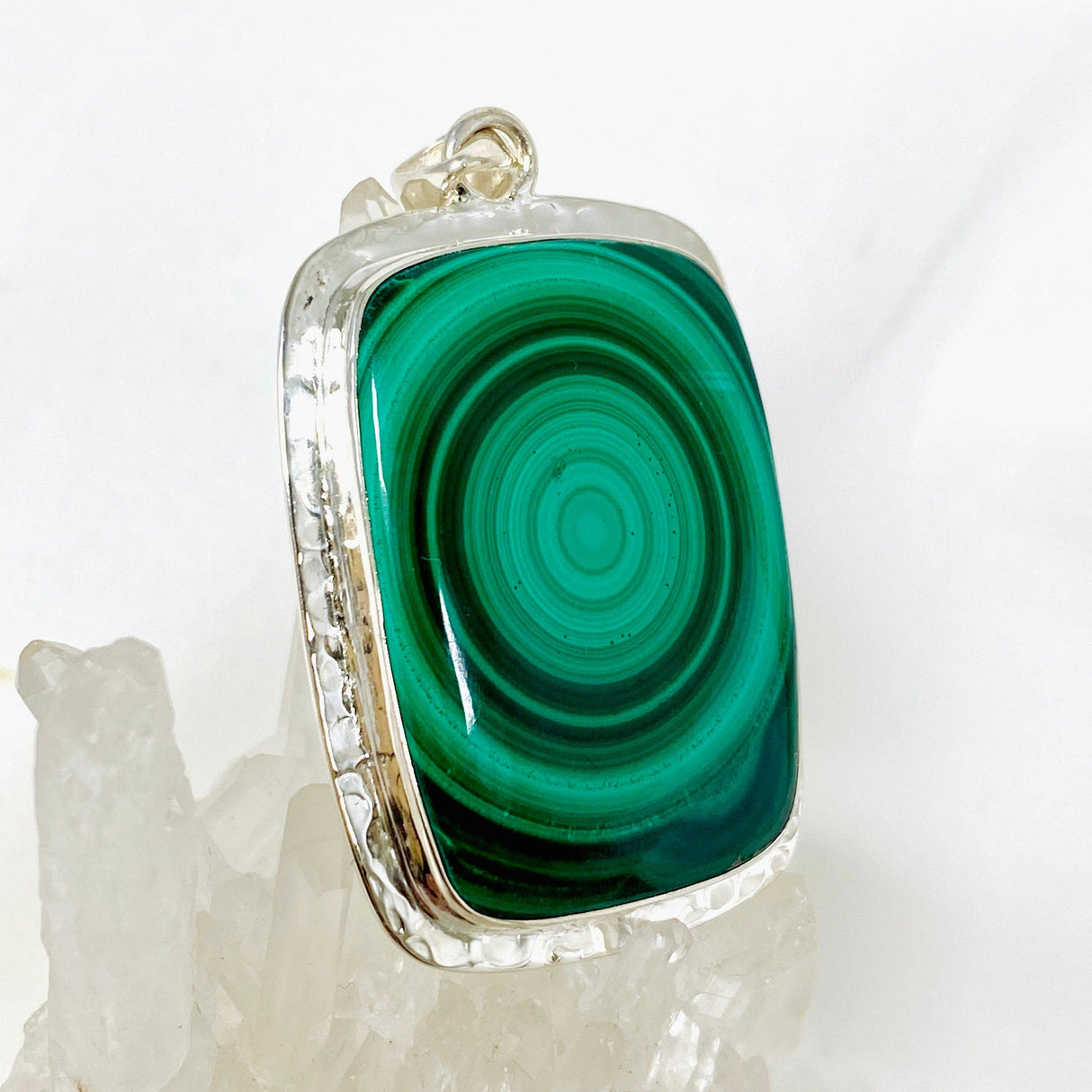 Malachite rectangular pendant KPGJ3868