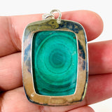 Malachite rectangular pendant KPGJ3868