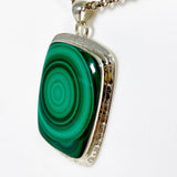 Malachite rectangular pendant KPGJ3868