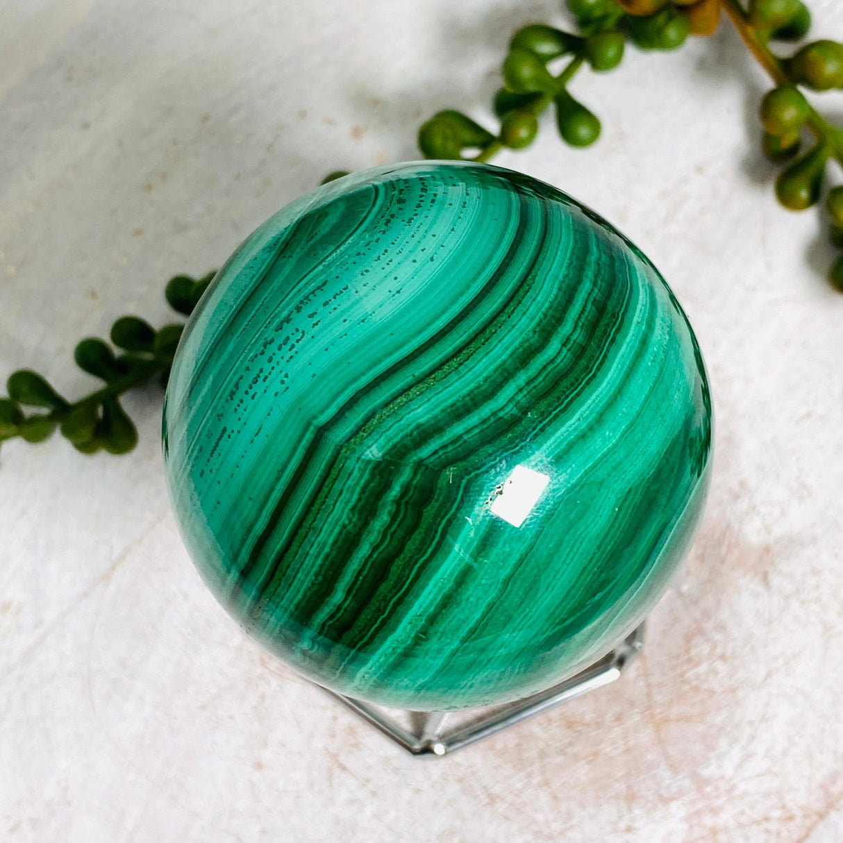 Malachite Sphere MCS-01 - Nature's Magick