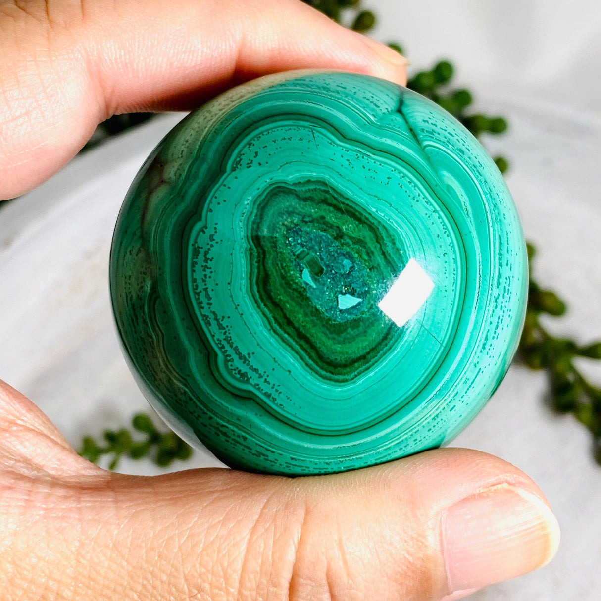 Malachite Sphere MCS-01 - Nature's Magick