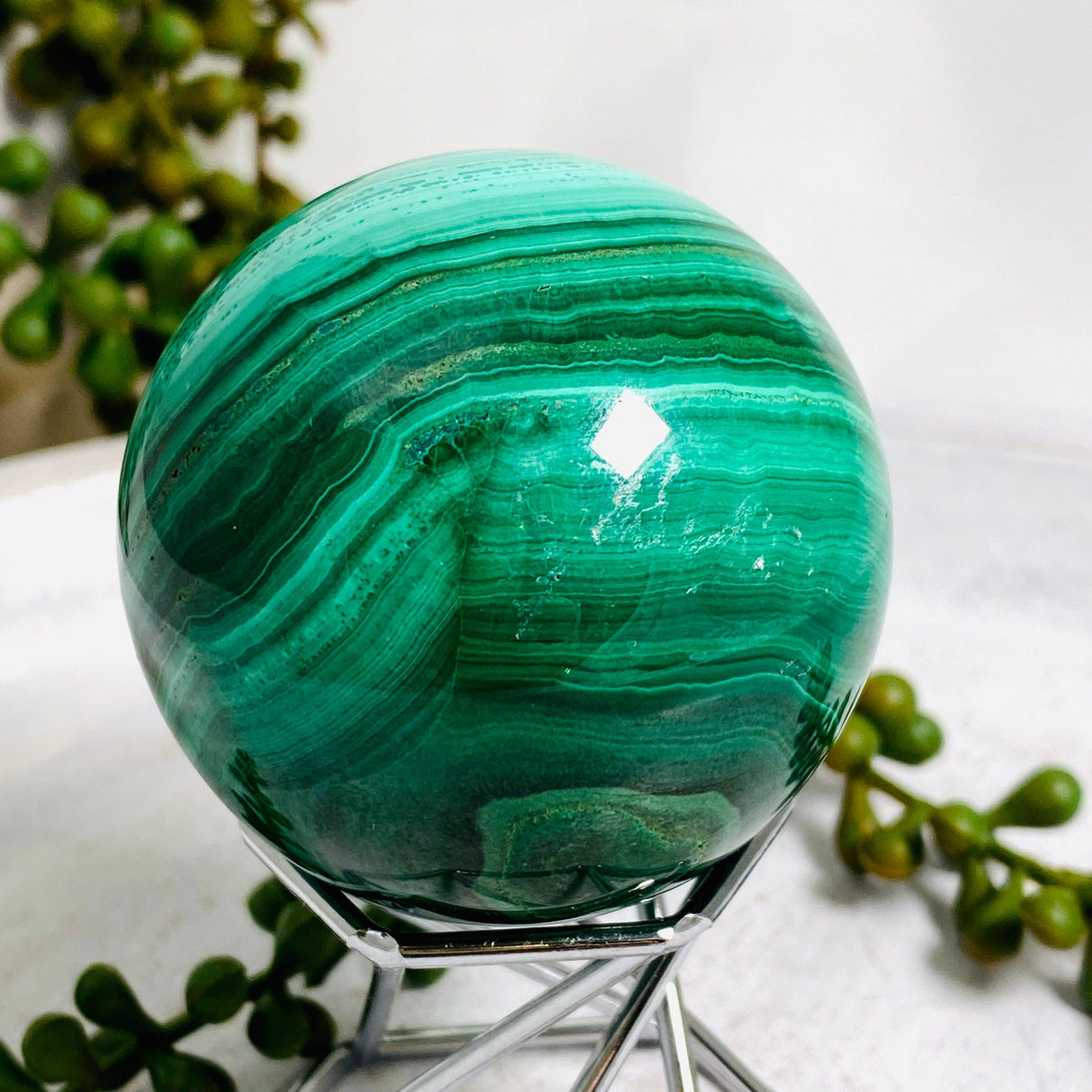 Malachite Sphere MCS-01 - Nature's Magick