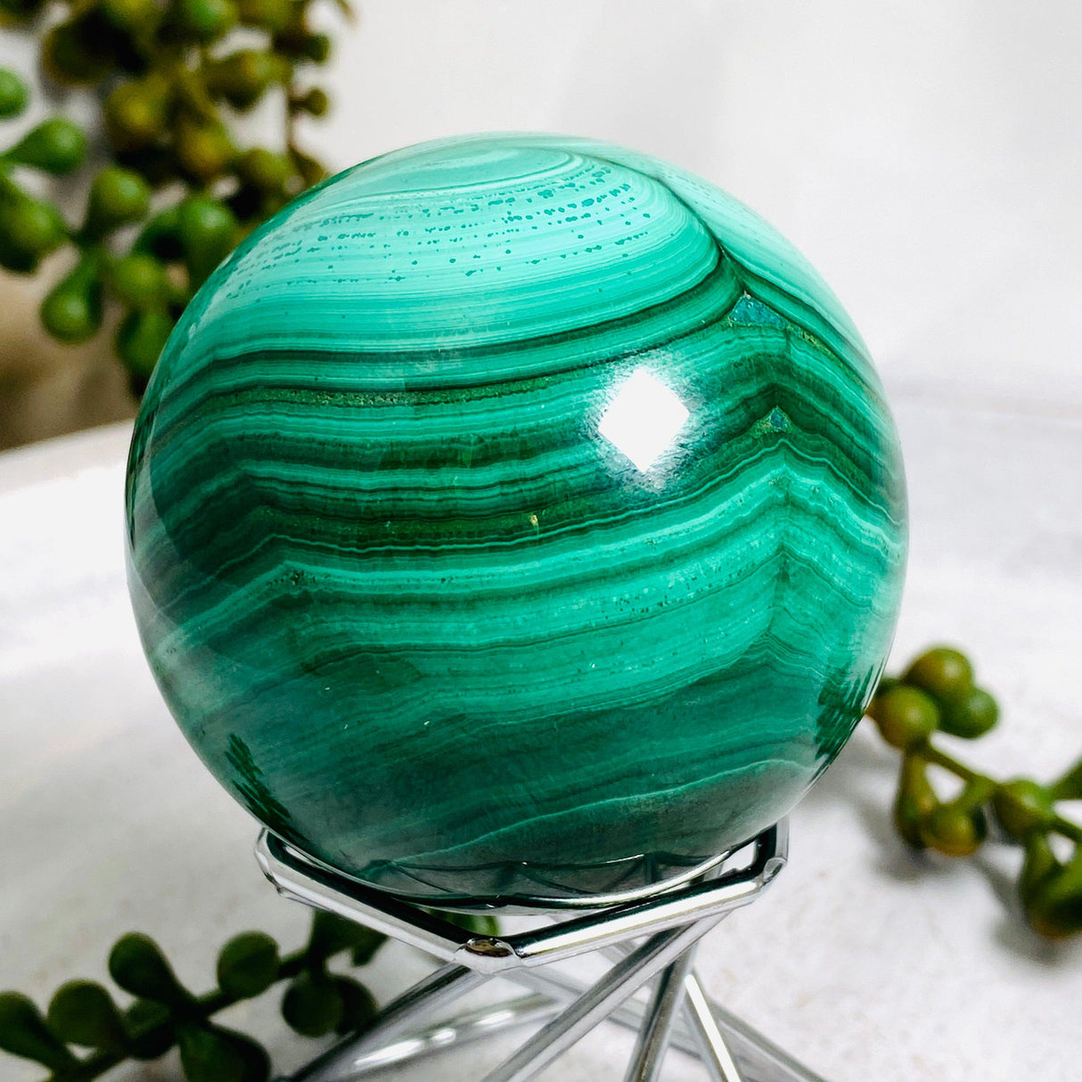 Malachite Sphere MCS-01 - Nature's Magick