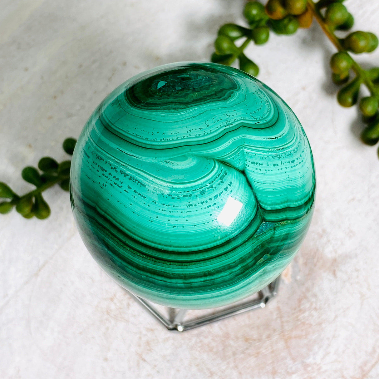 Malachite Sphere MCS-01 - Nature's Magick