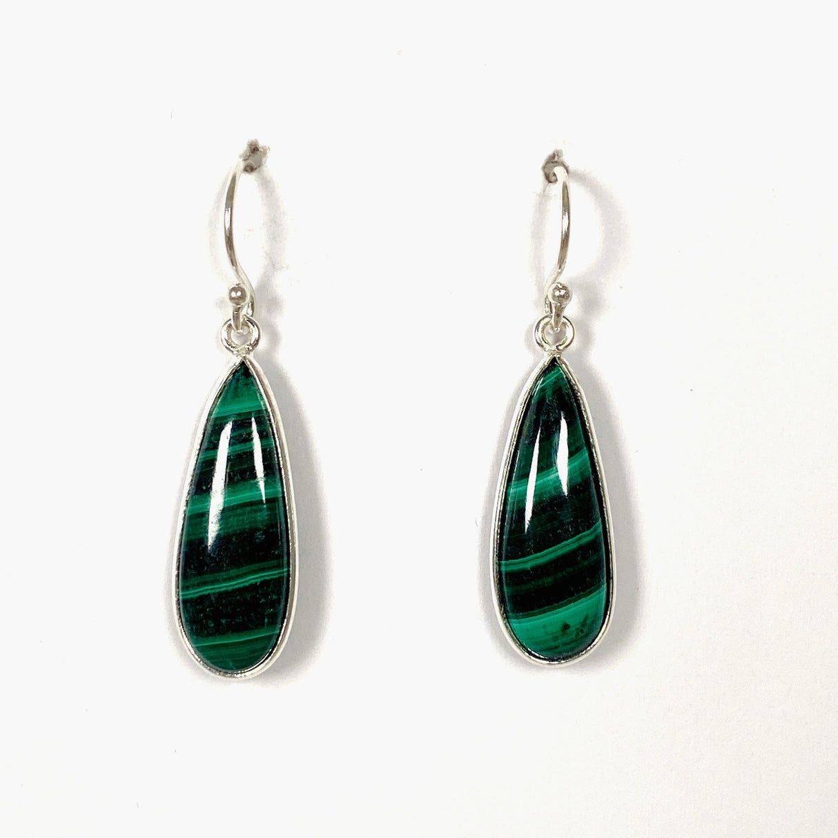 Malachite teardrop earrings KEGJ1338