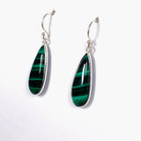 Malachite teardrop earrings KEGJ1338