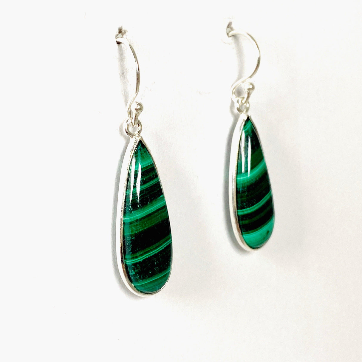 Malachite teardrop earrings KEGJ1338