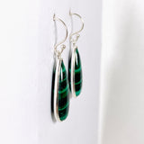 Malachite teardrop earrings KEGJ1338