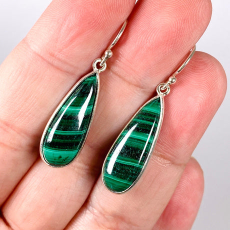 Malachite teardrop earrings KEGJ1338