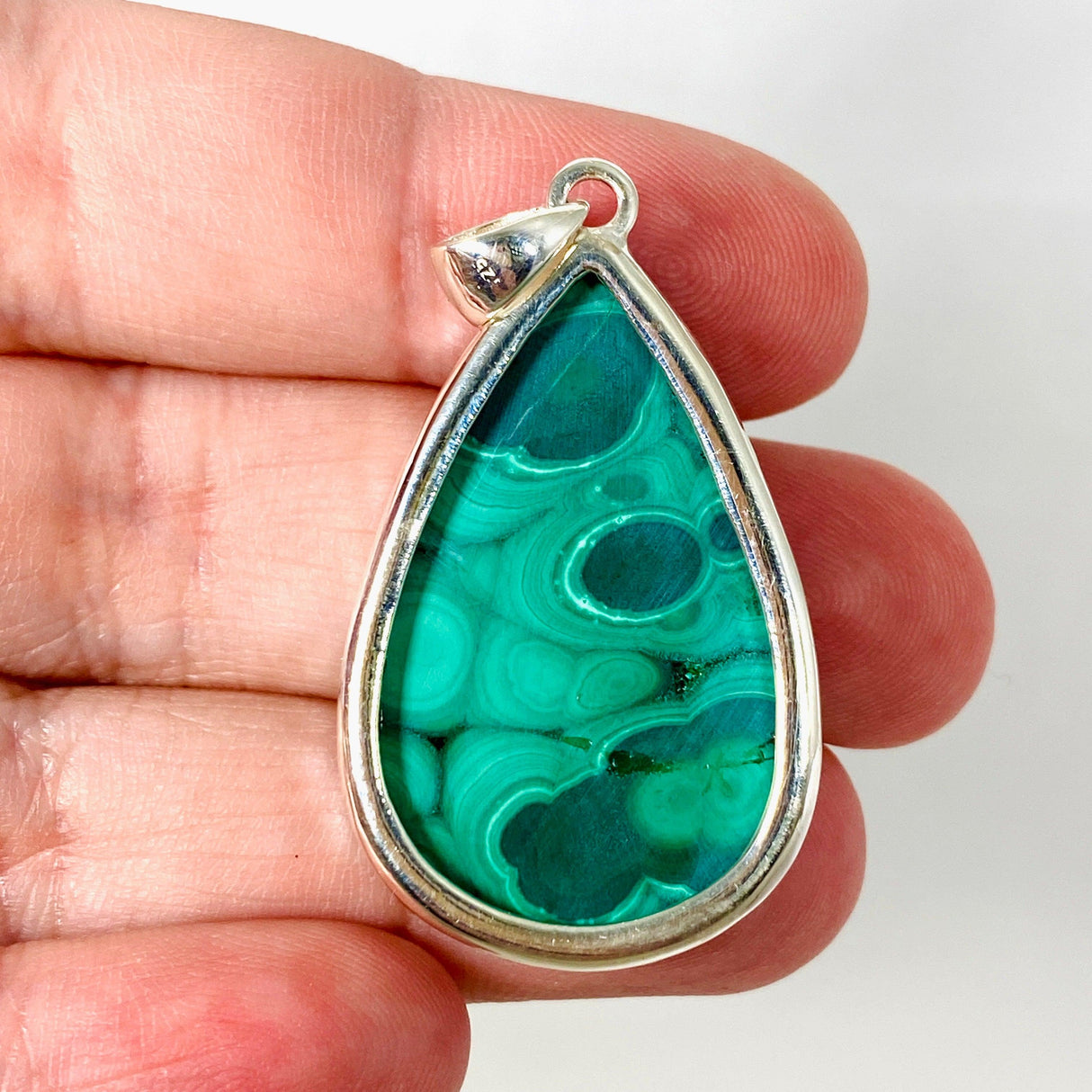 Malachite teardrop pendant KPGJ3863