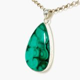 Malachite teardrop pendant KPGJ3863