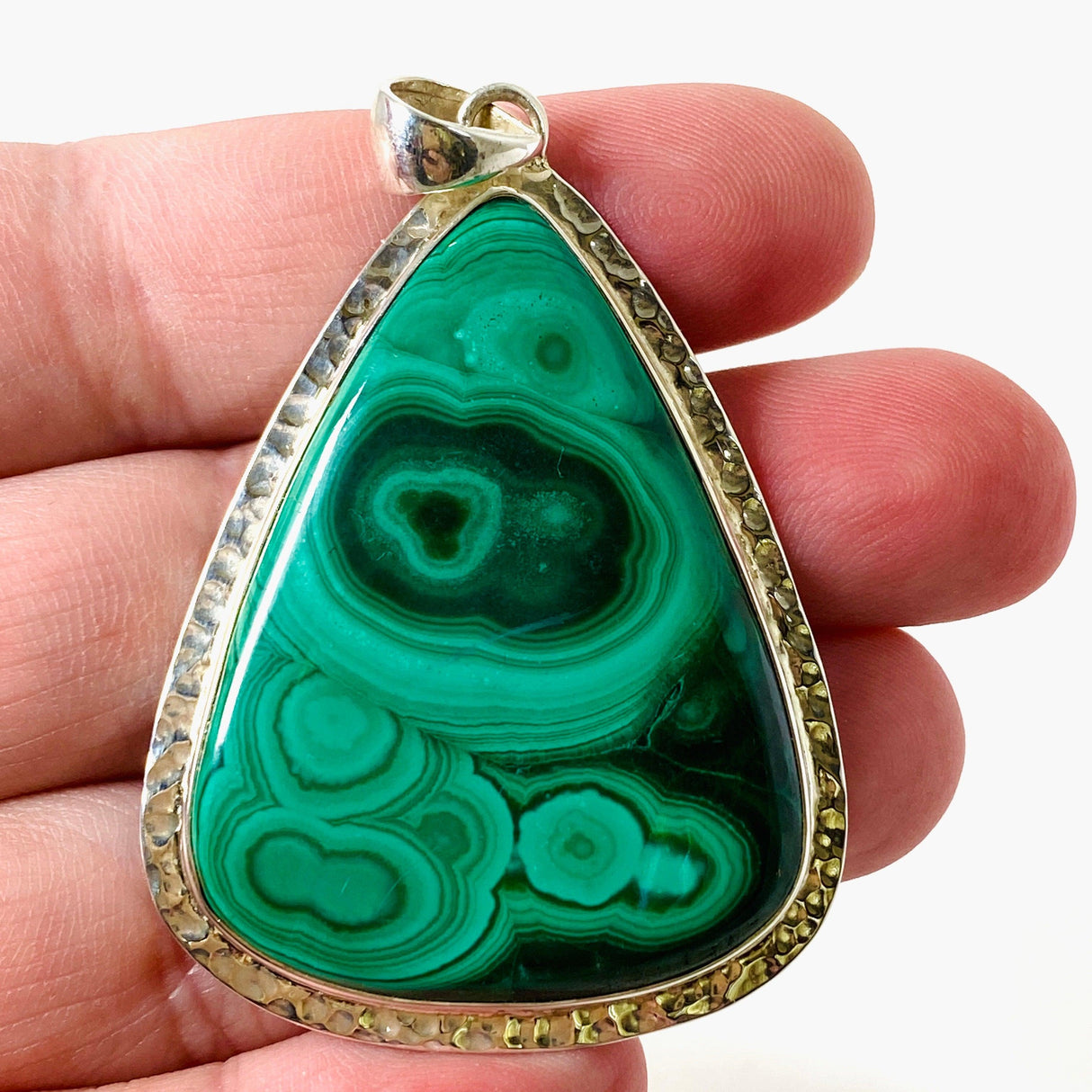 Malachite teardrop pendant KPGJ3870