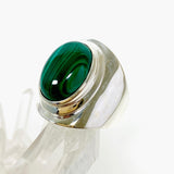 Malachite wide band ring R3762-MA