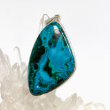 Malacholla (Malachite and Chrysocolla) Freeform Cabochon Pendant PPGJ1139